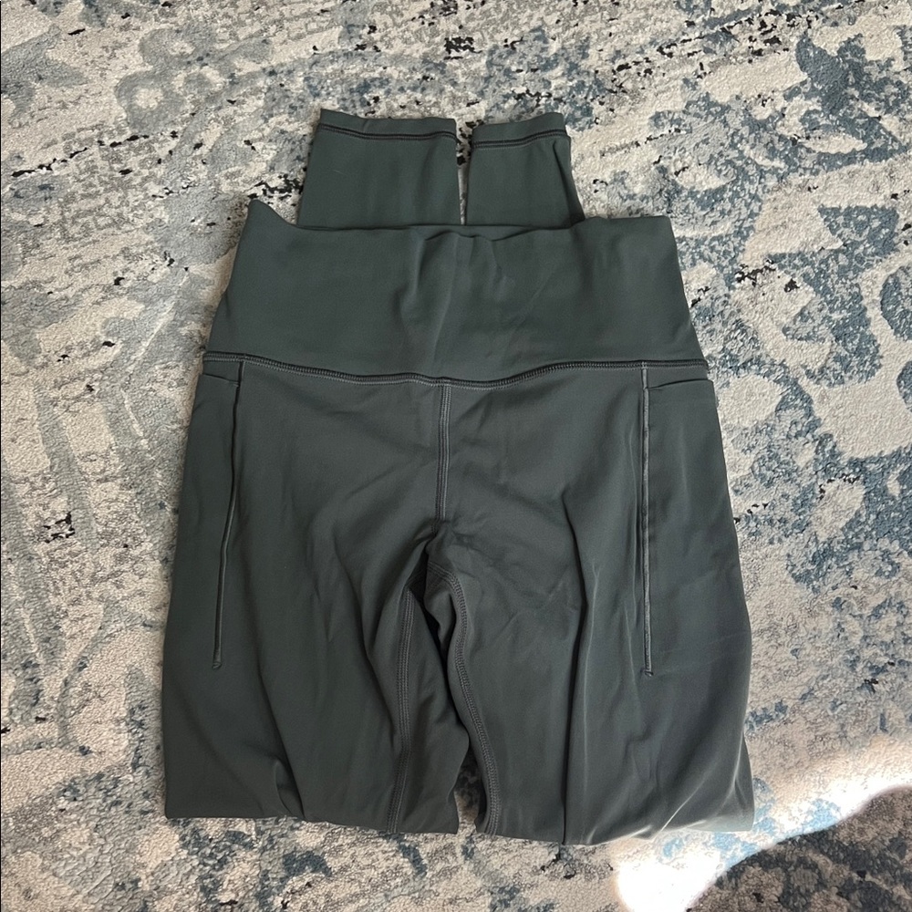 Athleta Transcend High-Waist Olive Green Women's Active Leggings